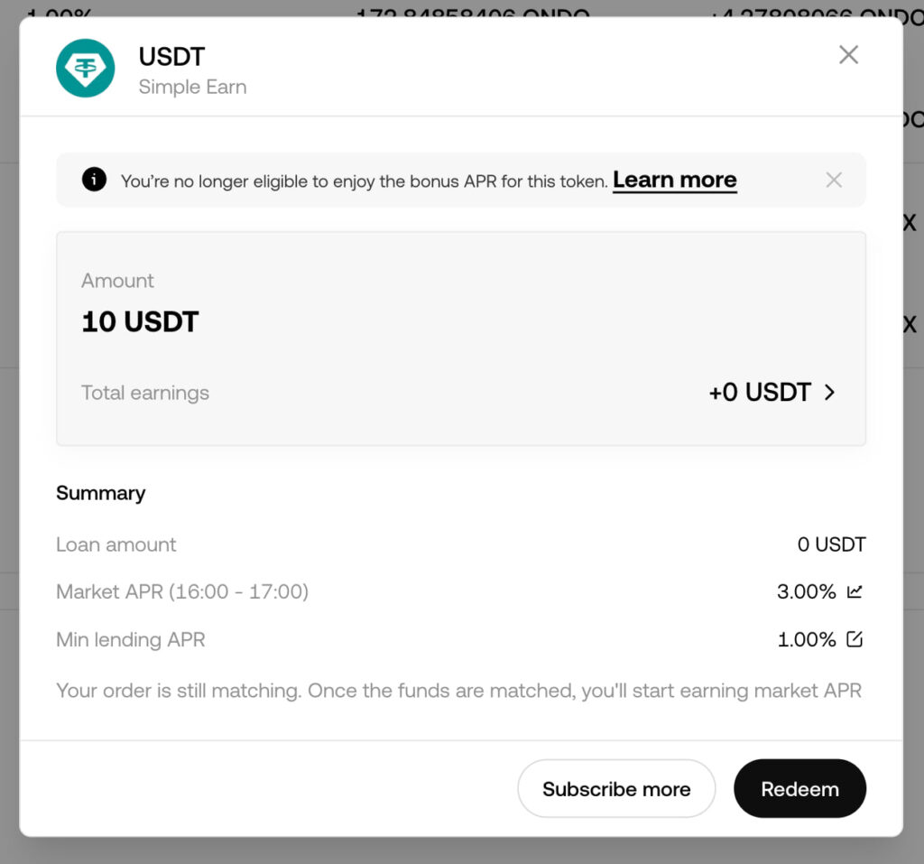Стейкинг USDT на OKX